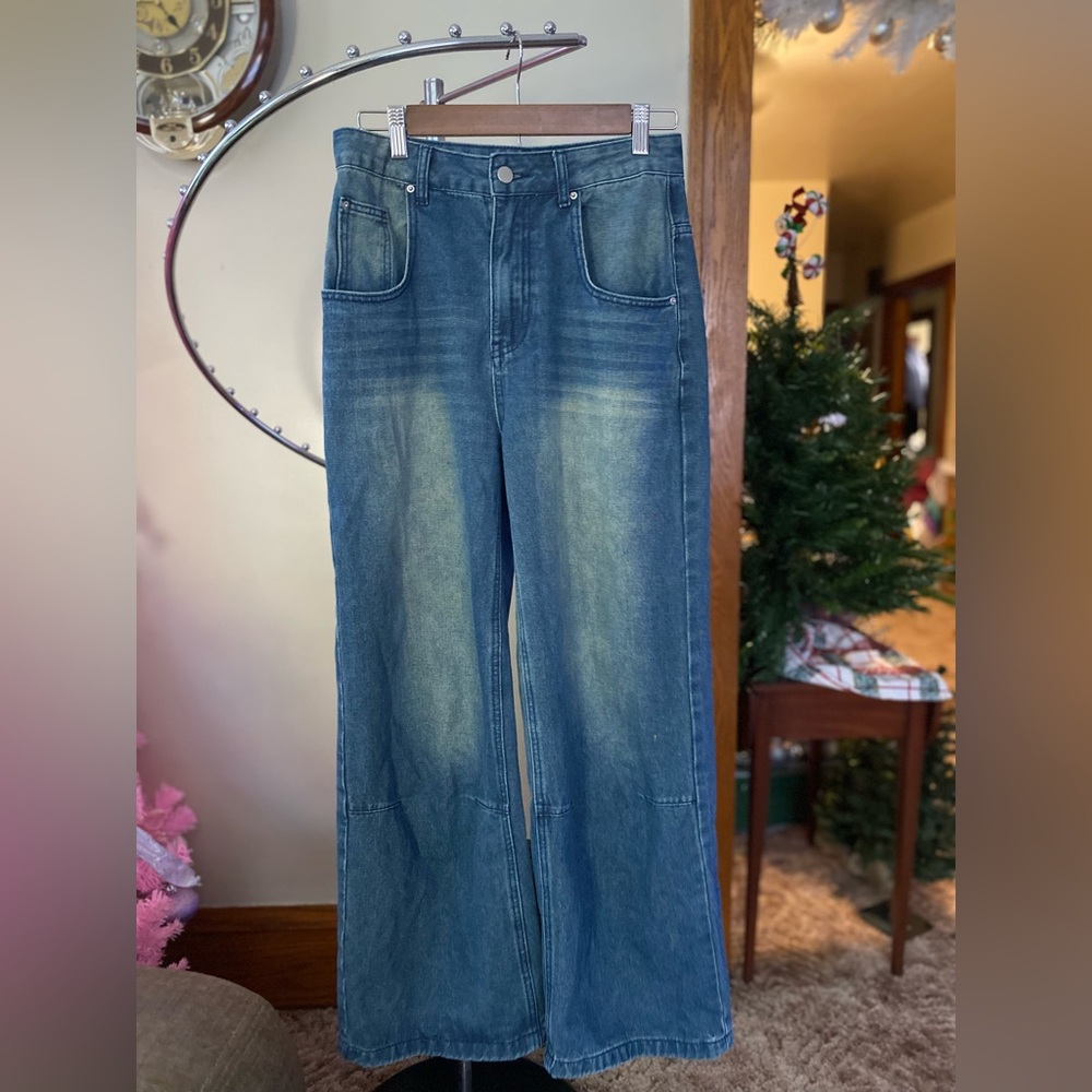 Women's Blue Boyfriend Jeans